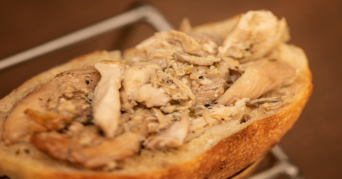 Trapizzino con Pollo alla Cacciatora